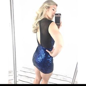 Little bit of Mermaid Blue Sequin dress
